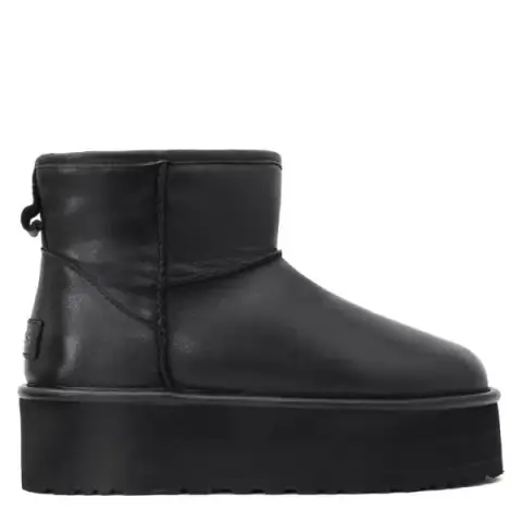 Classic Mini Platform Leather Black, Черный