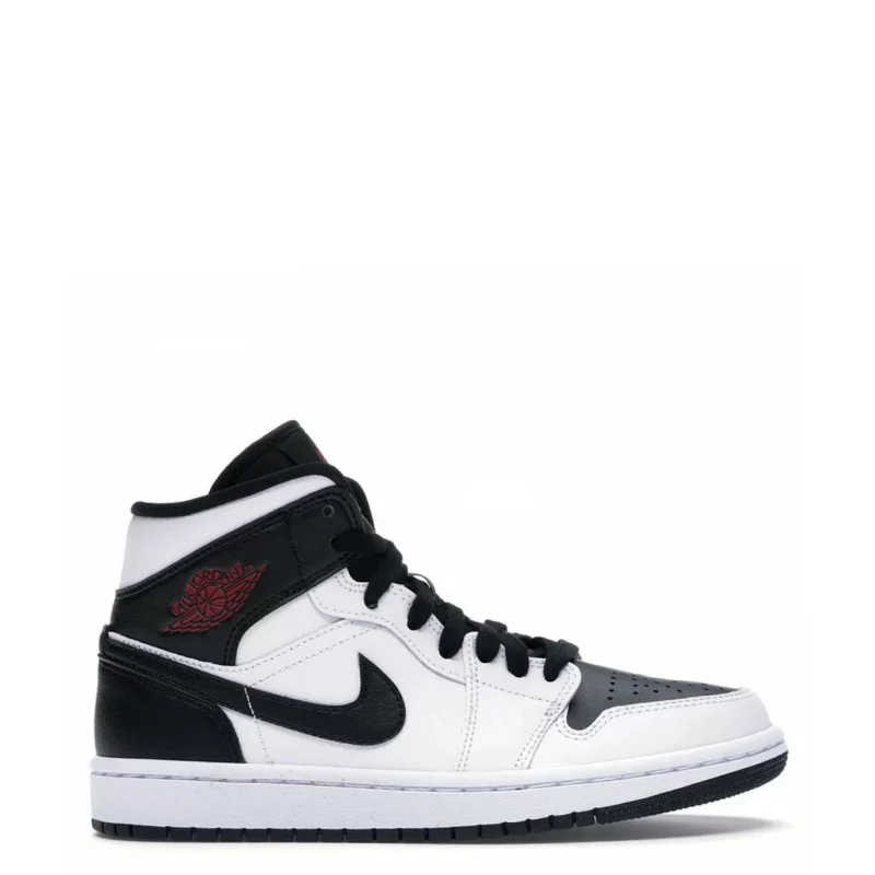 Jordan 1 Mid Reverse Black Toe (W), BLACK