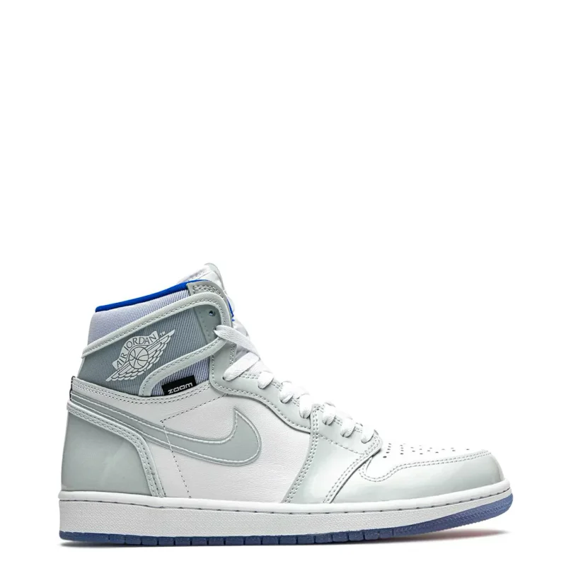 Jordan 1 Retro High Zoom White Racer Blue, GREY